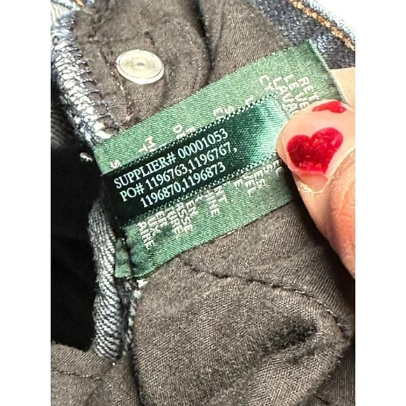 LRL Lauren Ralph Lauren Women's Blue Straight Leg Jean Size 14 - Picture 8 of 12